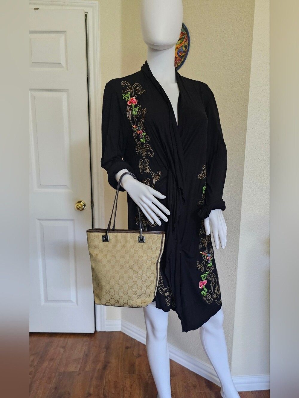 Gucci Tan GG Canvas Tote Bag